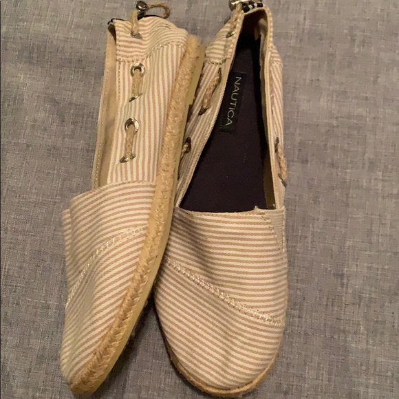 Nautica Rudder 2 Striped Women’s Espadrille Flats - Picture 3 of 4